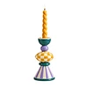 geometric ceramic candlestick